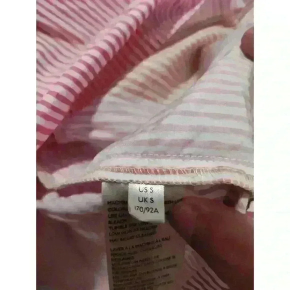 Maeve By Anthropologie Size Small Pink Orange Tunic Top PuffSleeve Tiered Cotton - Picture 6 of 9